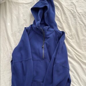 Lululemon Blue Zip Up Sweater with Hood